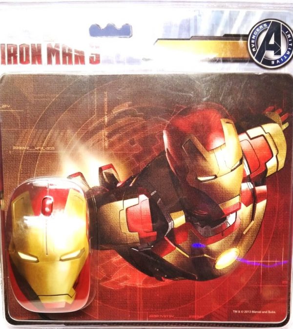 SET MOUSE + PAD IRONMAN