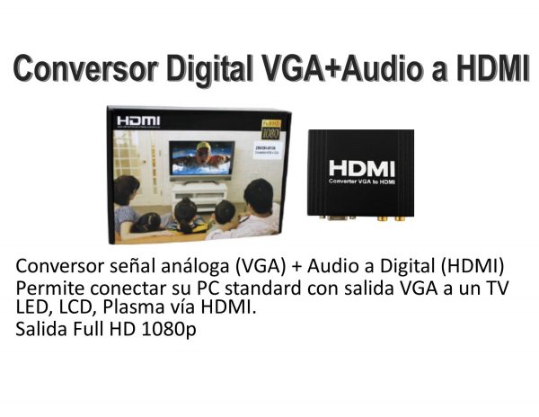 CONVERTIDOR VGA HDMI FULL1080 26VGH08126