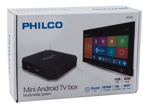 ANDROID TV BOX PHILCO 2G 16G QC HDMI 4K WIFI ANDROID 8.1