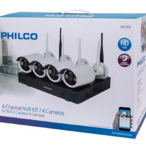 KIT NVR PHILCO VIDEO VIGILANCIA KNVR4 HD 4 CANALES