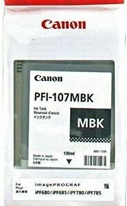 CARTUCHO CANON PFI-107 MBK NEGRO 130 ML.