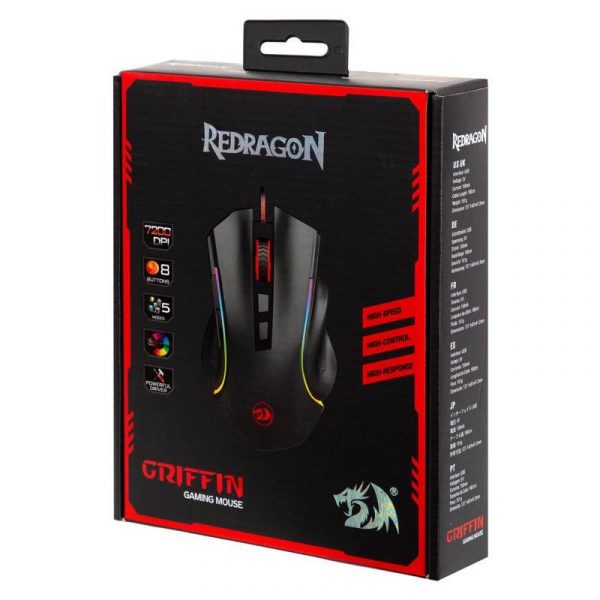 MOUSE GAMER REDRAGON GRIFFIN M607 ALAMBRICO