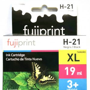 CARTUCHO FUJIPRINT HP 21XL NEGRO ALTERNATIVO HP 19ML.